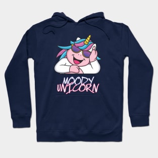 Moody unicorn - Cute little unicorn your kids would love! - Available in stickers, clothing, etc Hoodie